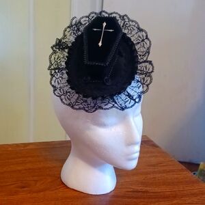 Handmade coffin cocktail hat goth gothic morbid
